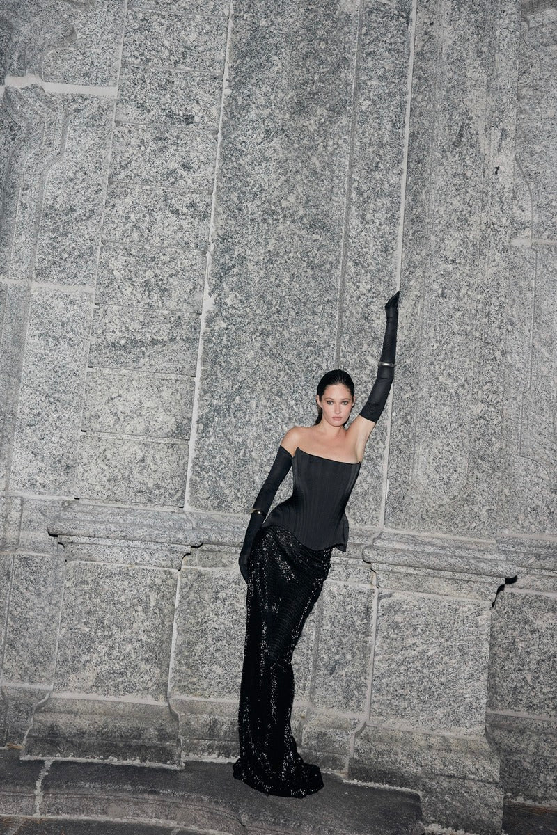 IRMA CORSET IN BLACK - CULT MIA