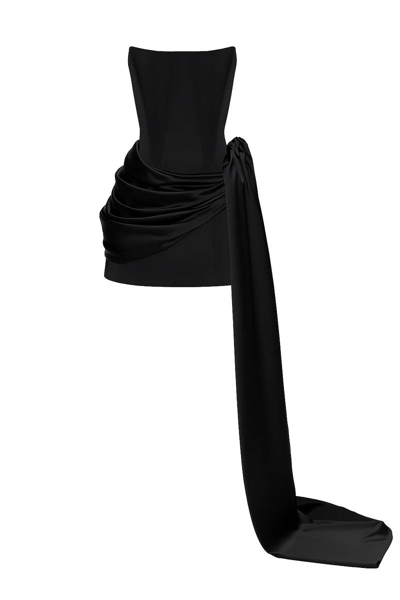 Black Hope Dress and Trail mini dress by Balykina, featuring a stylish design with a fitted silhouette and elegant details.