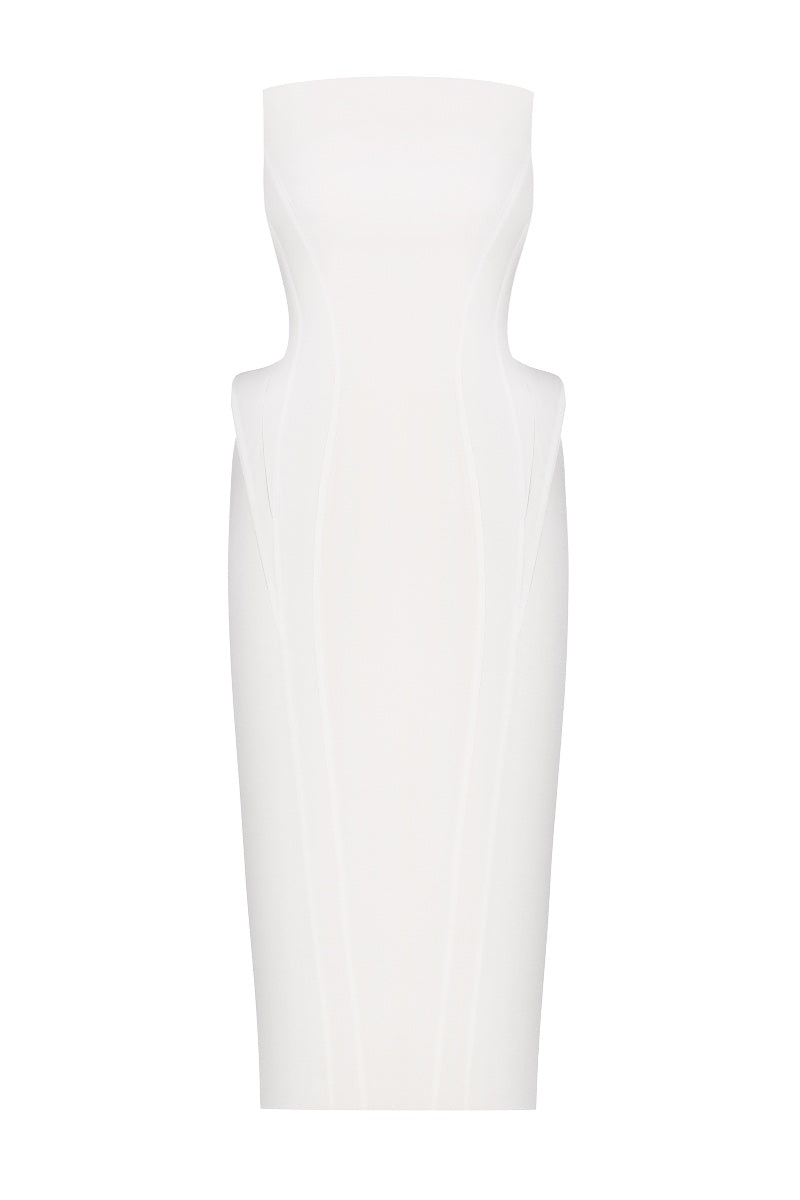 ALLEGRA DRESS IN WHITE - CULT MIA