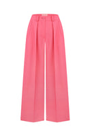 Pink Palazzo Pants by Sayya, flowing wide-leg trousers with soft, lightweight fabric, perfect for casual or dressy outfits.