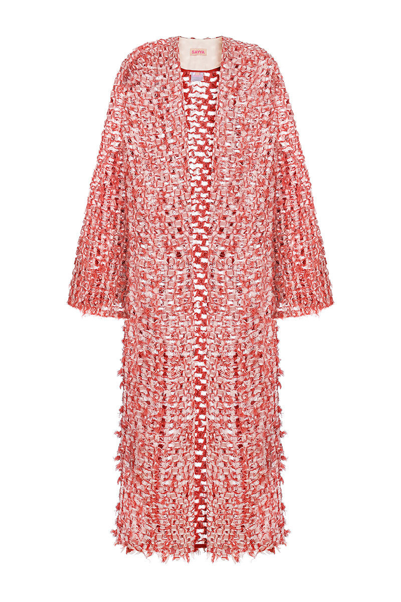 RED BLOOM CARDIGAN - CULT MIA