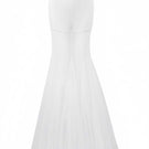 Arti Apparel Grace maxi skirt in flowing fabric with a high waist and elegant design, displayed on a hanger.