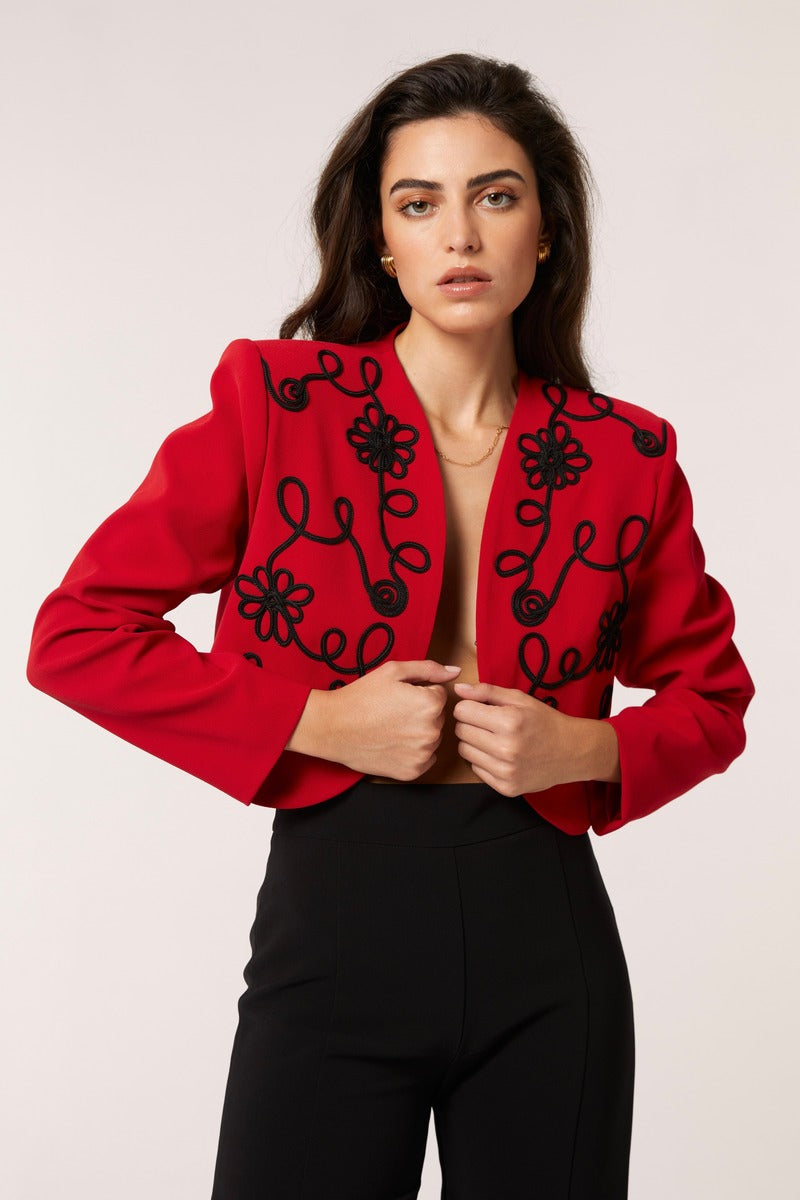 ROSALIA JACKET IN RED - CULT MIA