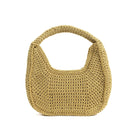 Mara Brazil LUA shoulder bag with woven design, featuring a stylish, natural-colored leather strap and spacious interior.