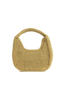 Mara Brazil LUA shoulder bag with woven design, featuring a stylish, natural-colored leather strap and spacious interior.