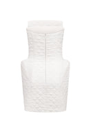 White Antoinette mini dress by Nué, featuring a stylish design with delicate fabric and a flattering fit.
