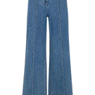 Rebecca Taylor Dax Denim Pants in Dax Wash, showcasing classic denim style with a relaxed fit and stylish wash.
