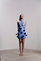 Francisco Arce KAY mini dress featuring a stylish design, showcased on a hanger against a neutral background.