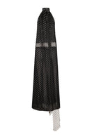 Nué HELOÏSE black gown with elegant design, showcasing flowing fabric and sophisticated style, perfect for formal occasions.