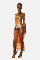 Onalaja Onalala Sequin Emblem Slip Top featuring shimmering sequins and a sleek design, perfect for stylish evening wear.