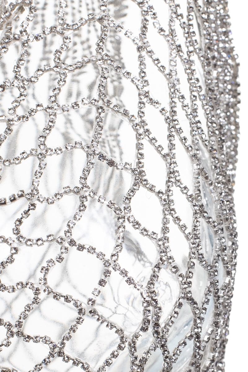 CASSANDRA CRYSTAL MESH MAXI SKIRT - CULT MIA