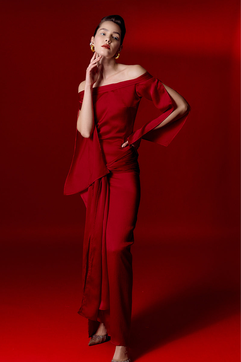 NAOMI DRESS IN RED - CULT MIA