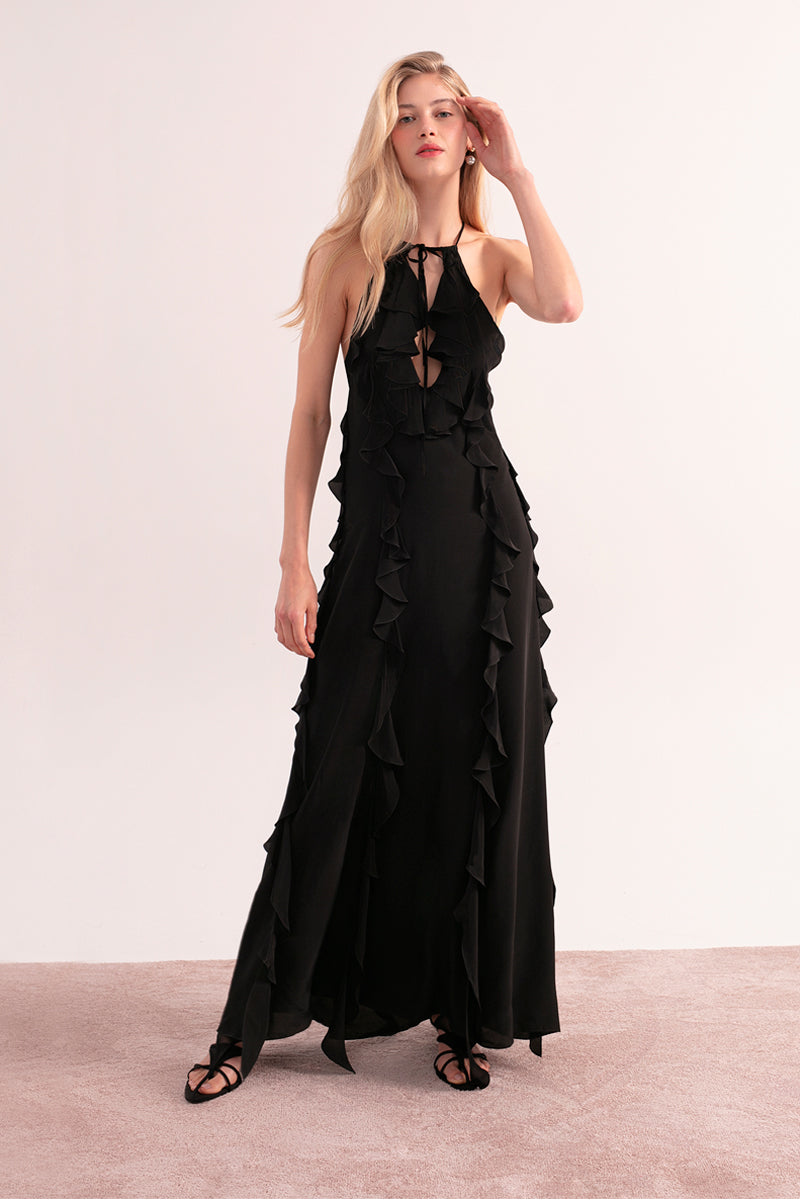 PACIFIC OCEAN DRESS IN BLACK - CULT MIA