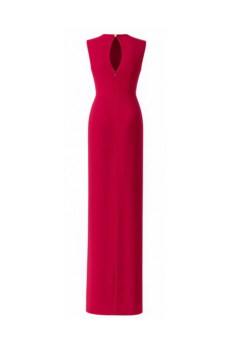 CRISTAL STRETCH CREPE DRESS IN PINK - CULT MIA
