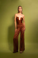 Laura Escobar Serrania one-piece swimsuit in terracotta, featuring a stylish design and comfortable fit.