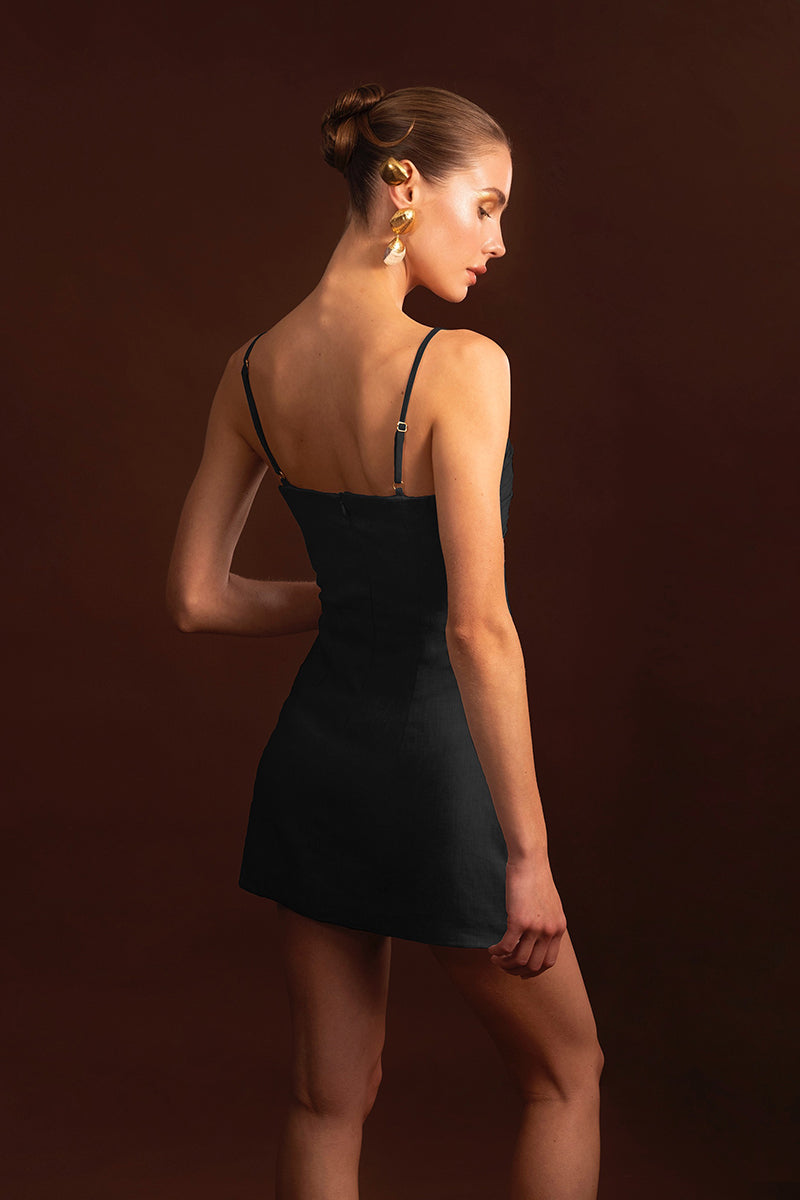 SUN MINI DRESS IN BLACK - CULT MIA