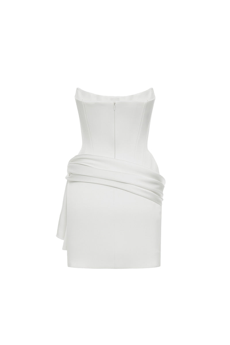 BalYKINA IRMA mini dress in vibrant fabric, featuring a stylish silhouette and detailed design, perfect for casual or semi-formal wear.