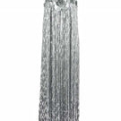 Silver Melissa gown by Alersundi, featuring elegant fabric and detailed design, perfect for formal occasions.