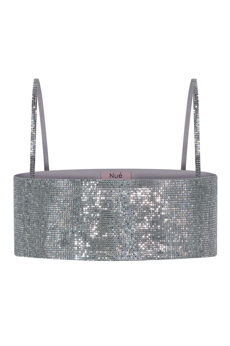 GRAPHITE CRYSTAL MIRROR TOP - CULT MIA