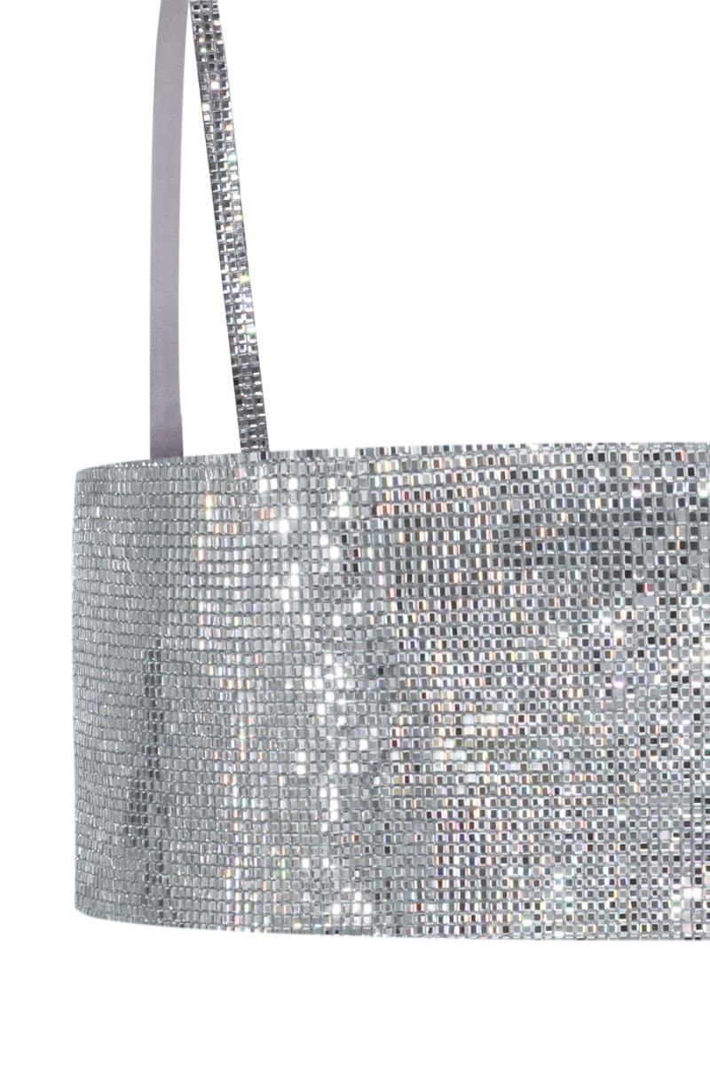 GRAPHITE CRYSTAL MIRROR TOP - CULT MIA