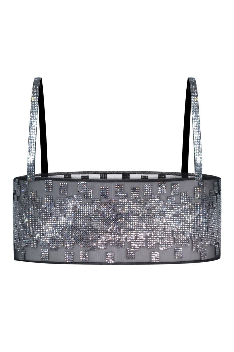 BLACK CRYSTAL PIXEL TOP - CULT MIA