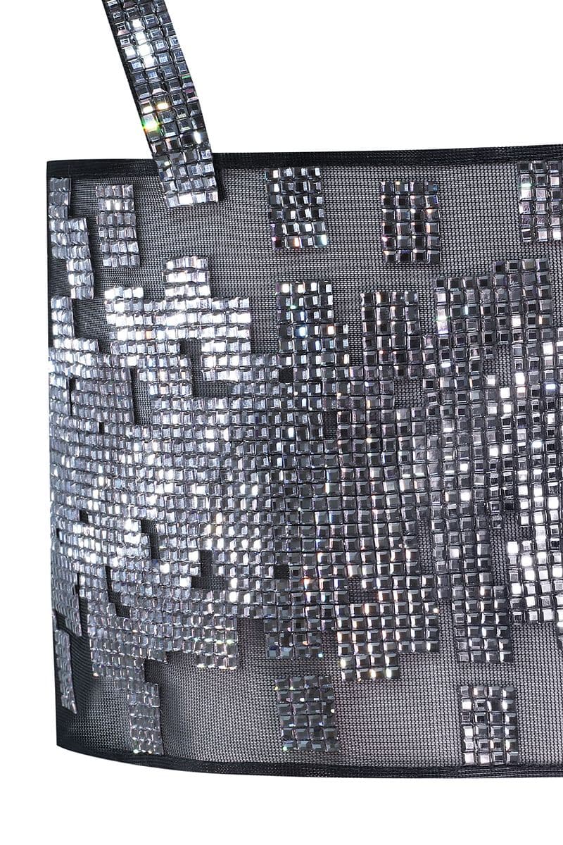 BLACK CRYSTAL PIXEL TOP - CULT MIA