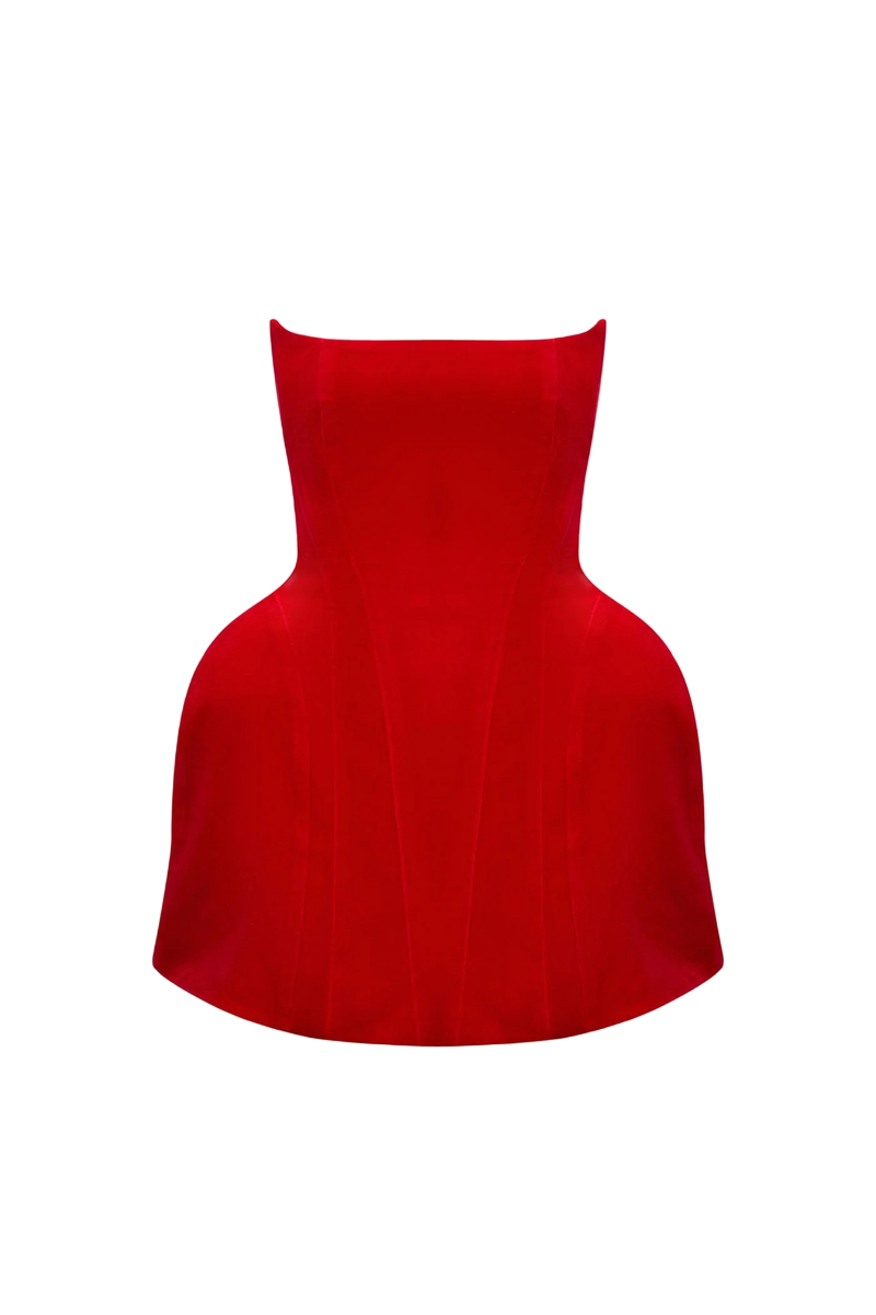EVA DRESS IN RED