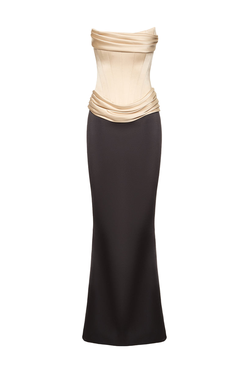 AIRIN DRESS IN BEIGE