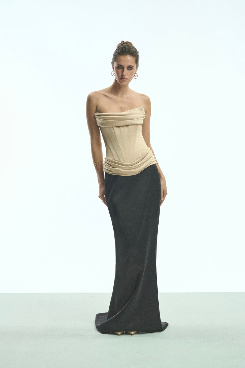 AIRIN DRESS IN BEIGE