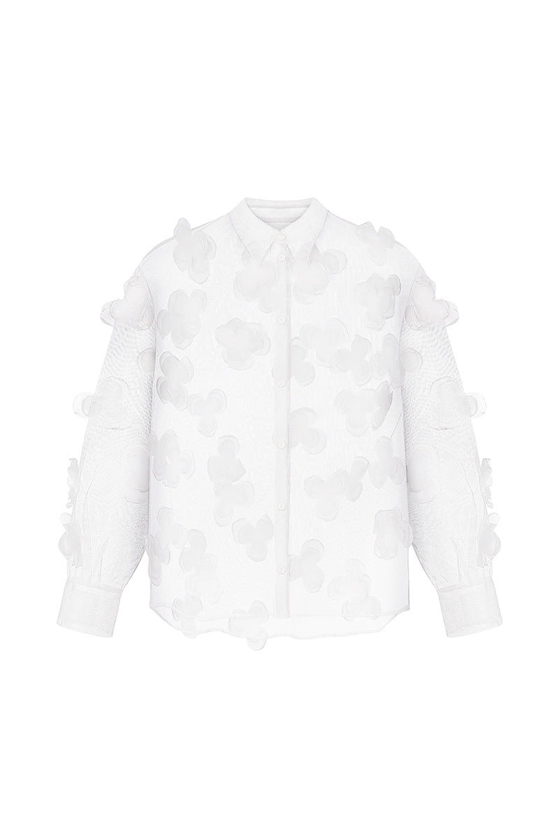 CARMEN SHIRT IN WHITE - CULT MIA