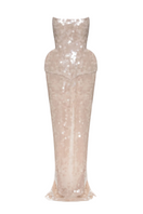 Elegant BALYKINA MUNA gown with flowing fabric and intricate detailing, perfect for formal occasions.