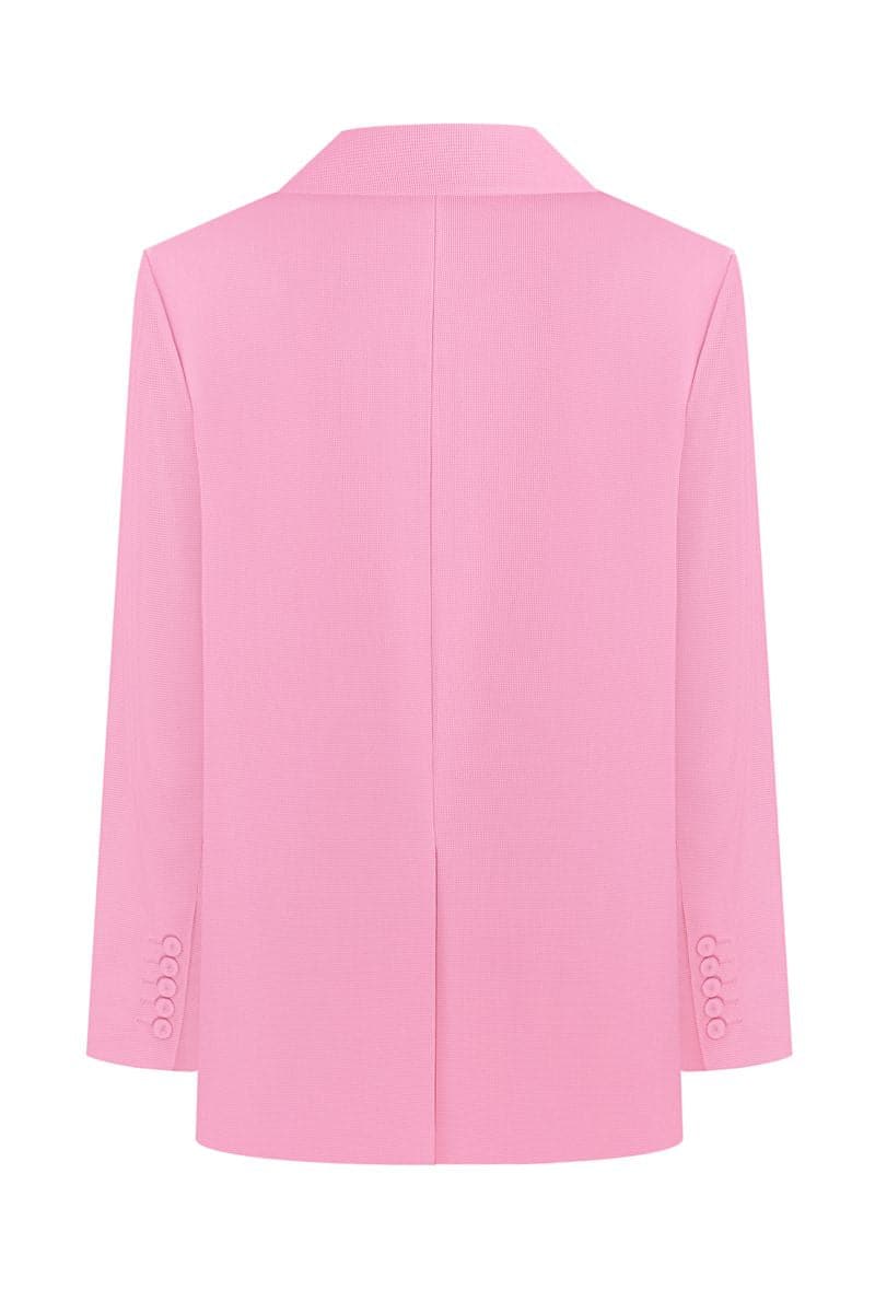 PINK WAFFLE OVERSIZED BLAZER - CULT MIA