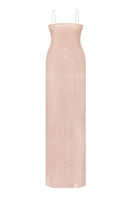 Nué Bare Glossy Sequin Gown with shimmering sequins and elegant design, perfect for formal occasions.