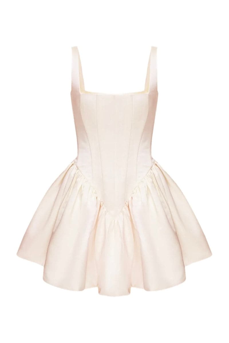 BALYKINA LOLITA BEIGE MINI DRESS | Cult Mia BALYKINA LOLITA BEIGE MINI DRESS | Cult Mia