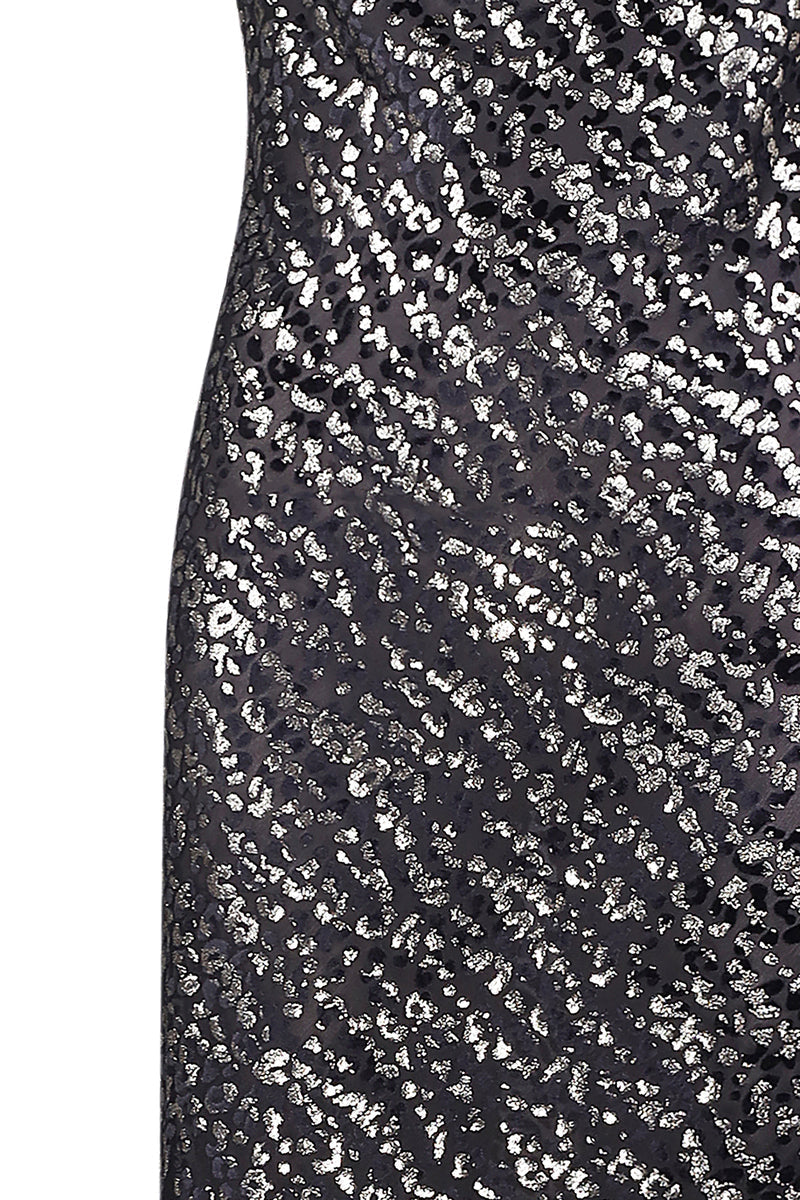 KENYA BLACK COWL-NECK GOWN - CULT MIA