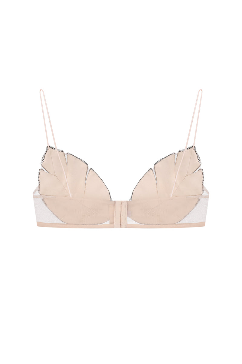 YASMIN RHINESTONE LEAF BRALETTE - CULT MIA