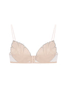 Nué YASMIN rhinestone leaf bralette with delicate leaf design and sparkling rhinestones, styled as a trendy tops piece.