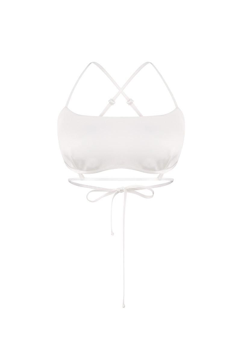 Haut court blanc