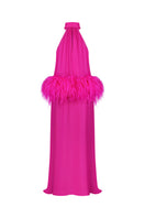 Nué Anaïs dress gown featuring elegant fabric and flowing design, shown in a full-length view.