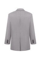 Nué Bowie blazer, stylish men's blazer with tailored fit, navy blue fabric, and classic lapel design.