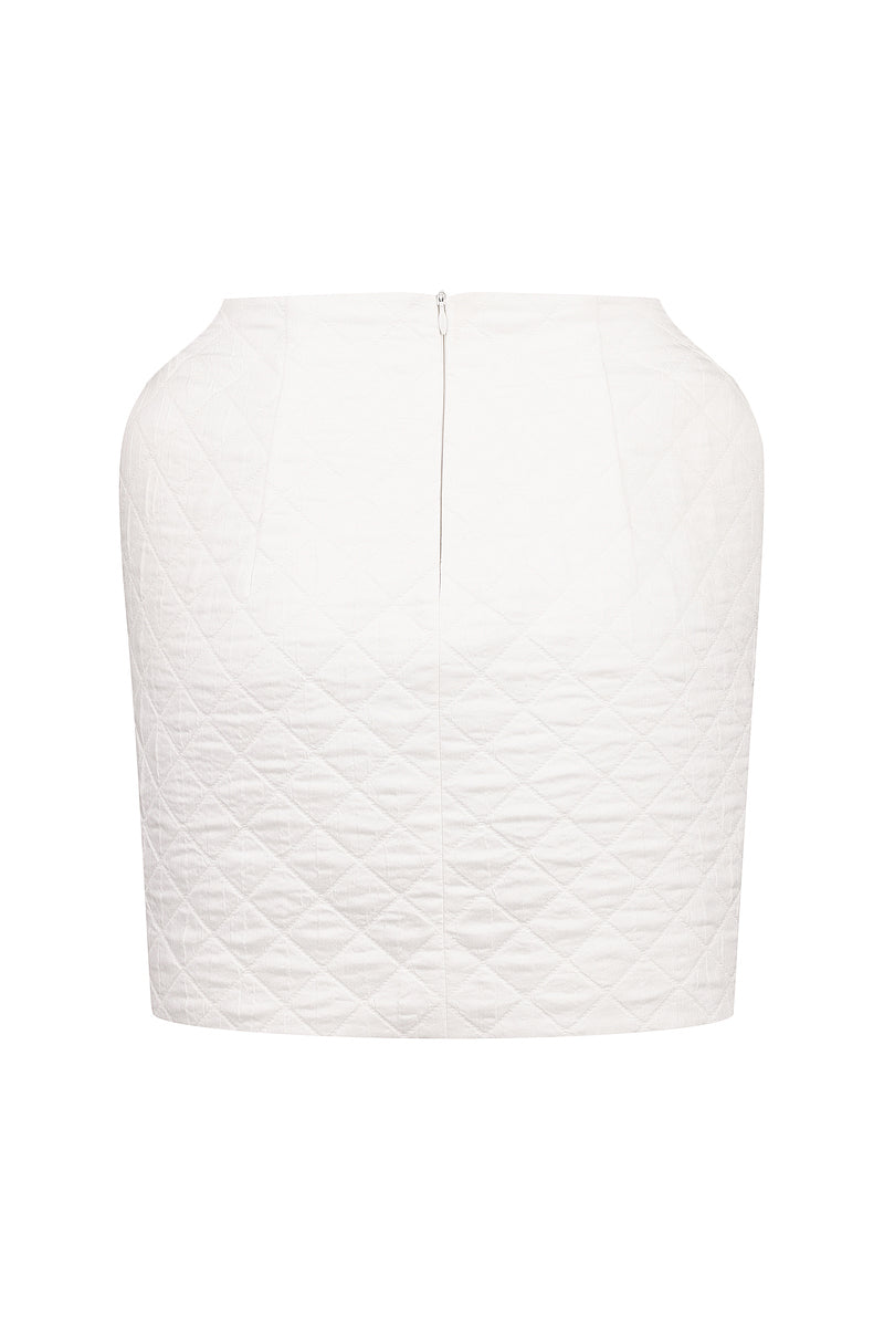 MARGOT SKIRT IN WHITE - CULT MIA