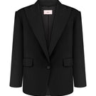 Nué Martine blazer in black, stylish tailored jacket with a sleek fit, perfect for professional or casual wear.
