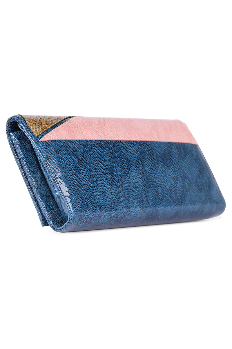 Terry de Havilland clutch bag in New York 70s style with vibrant design, perfect for vintage-inspired fashion accessories.