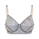Nué Elle Bullet Bra in Crystal featuring delicate lace details and a classic silhouette, designed for elegant everyday wear.