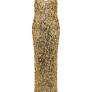 Gold Imperial gown by Studio NK with intricate detailing and elegant design, perfect for formal occasions.
