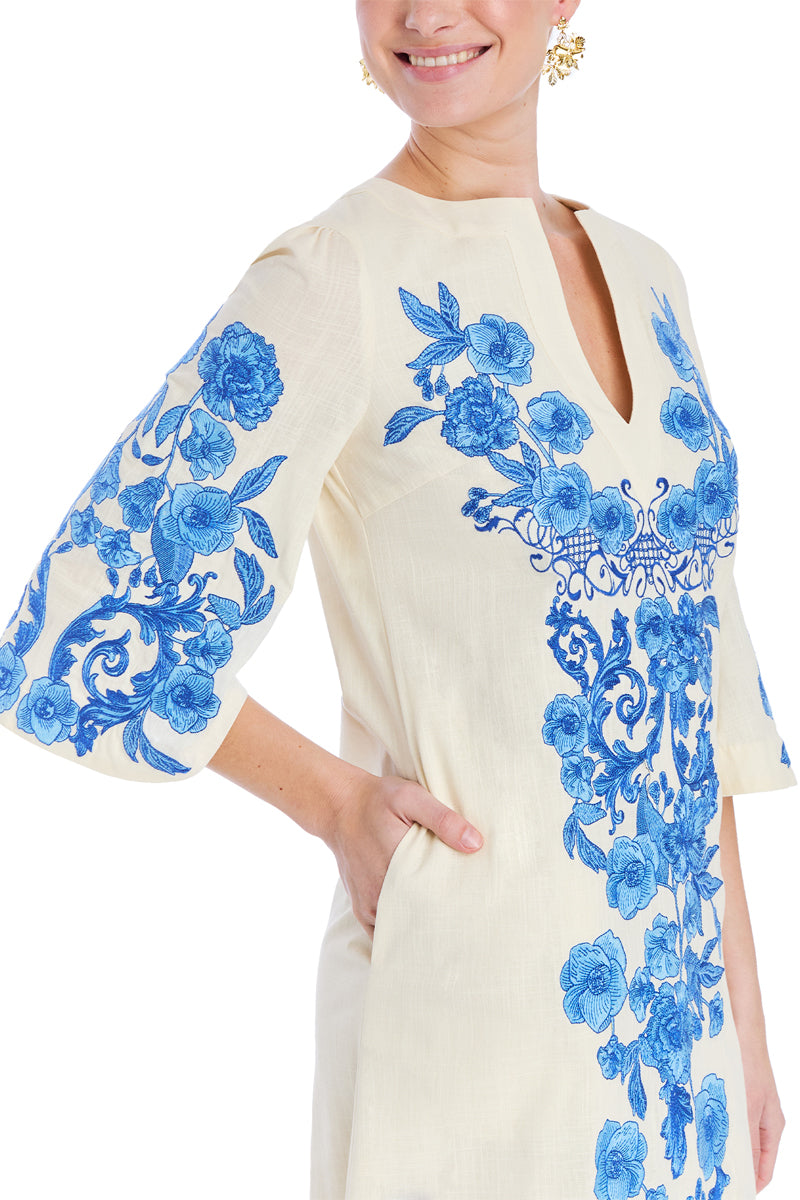 INES CAFTAN IN IVORY ROYAL - CULT MIA
