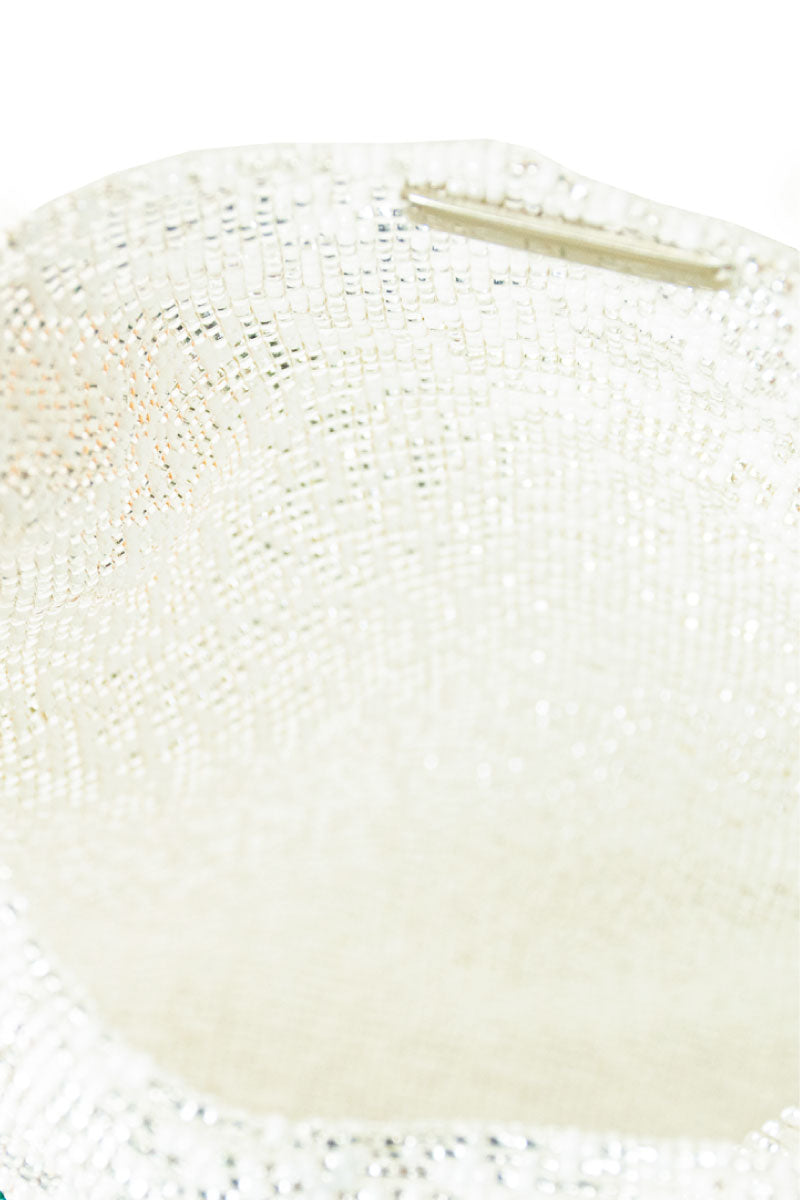 SERPENT SMALL IN ALL WHITE AND SILVER - CULT MIA