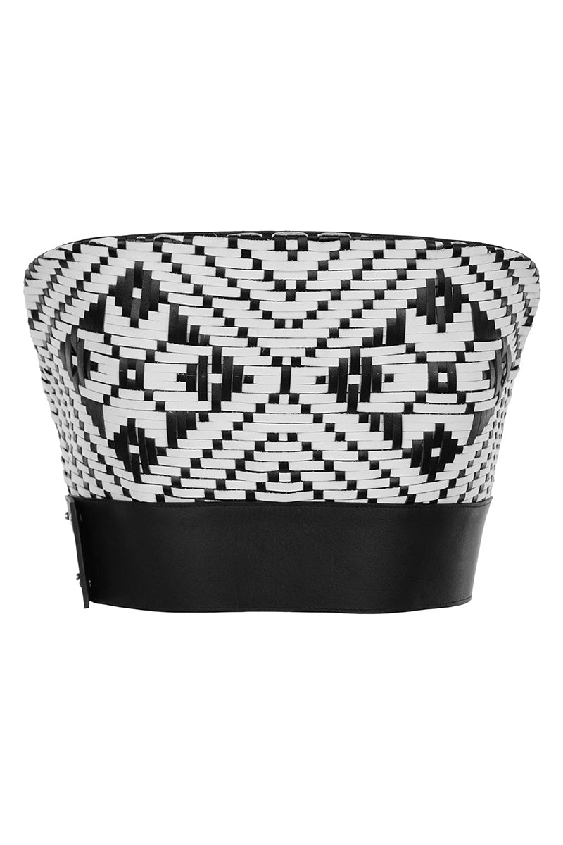 INTRECCIATTO TOP LEATHER - CULT MIA