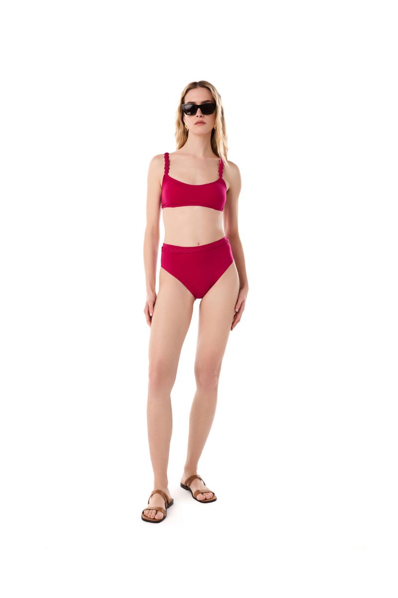 IRIS TOP WITH ASTER BOTTOM IN WILD MAGENTA - CULT MIA