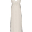 Bocan Couture Isabella cupro nightgown displayed on a hanger, featuring a soft, flowing fabric and elegant design.